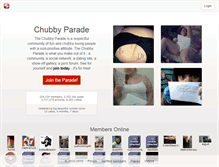 Tablet Screenshot of chubbyparade.com